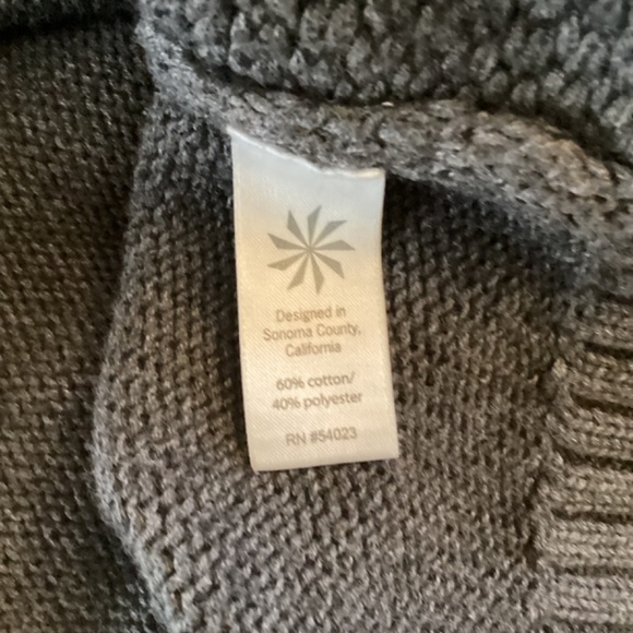 Athleta Breckenridge Charcoal Waffle Knit Pullover Sweater‎ size XS Xsmall Cowl - Picture 10 of 10